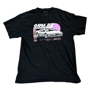 Grim Days Shirt Mens Large Black GRM.22 Car Graphic Japanese Kanji Racing Tee